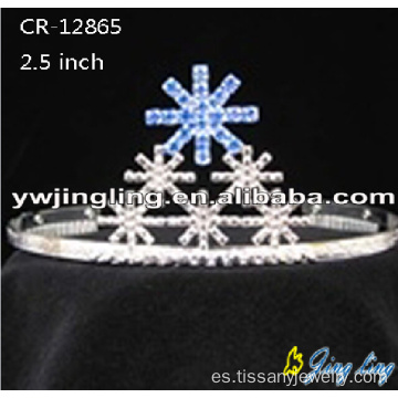 Forma de copo de nieve de vacaciones Crown CR-12865-3